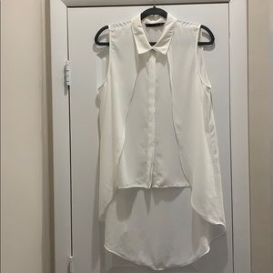 ❤️Zara Basic High-Low button down Blouse